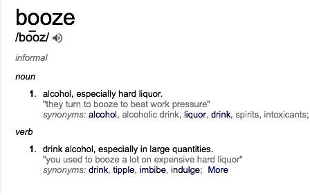 booze word origin.